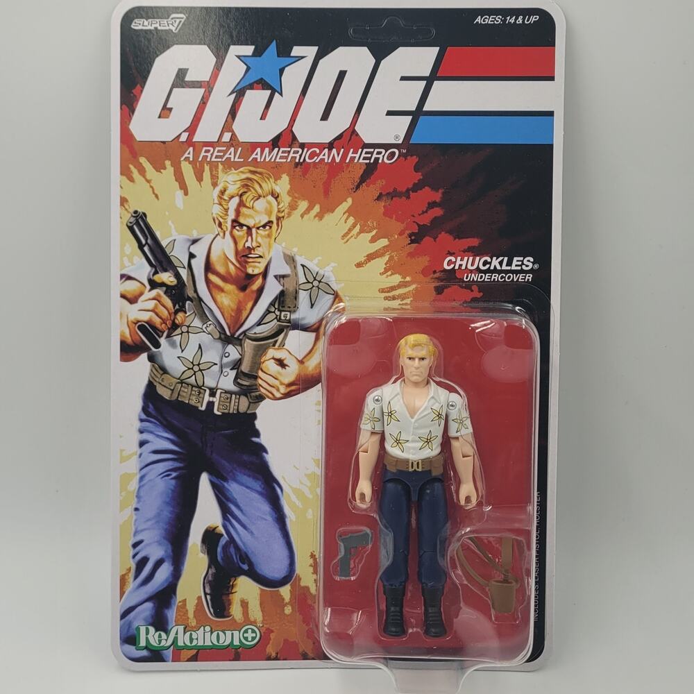 Super 7 Chuckles Undercover G.I. Joe ReAction+ Wave Agent 4" Action Figure